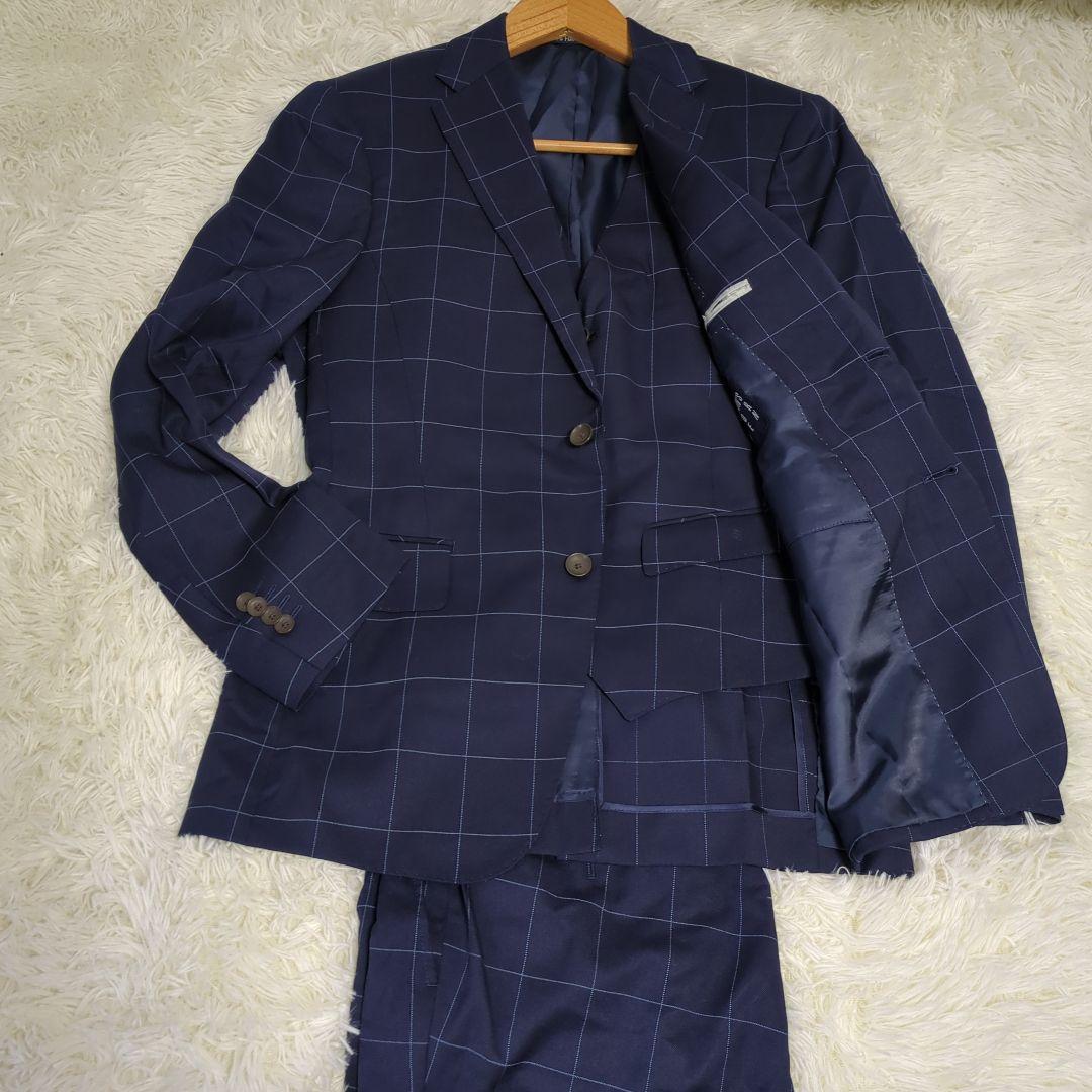 PERSONS FOR MEN　3ピース　スーツ セットアップ　チェック　YA4