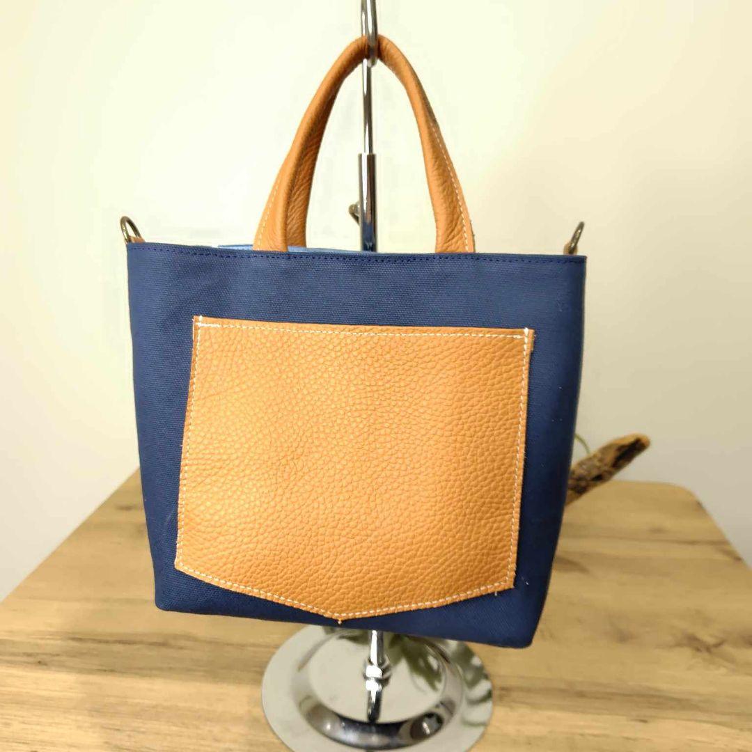 ミナペルホネン /2025tambourineタンバリンブルーしきりトートSサイ