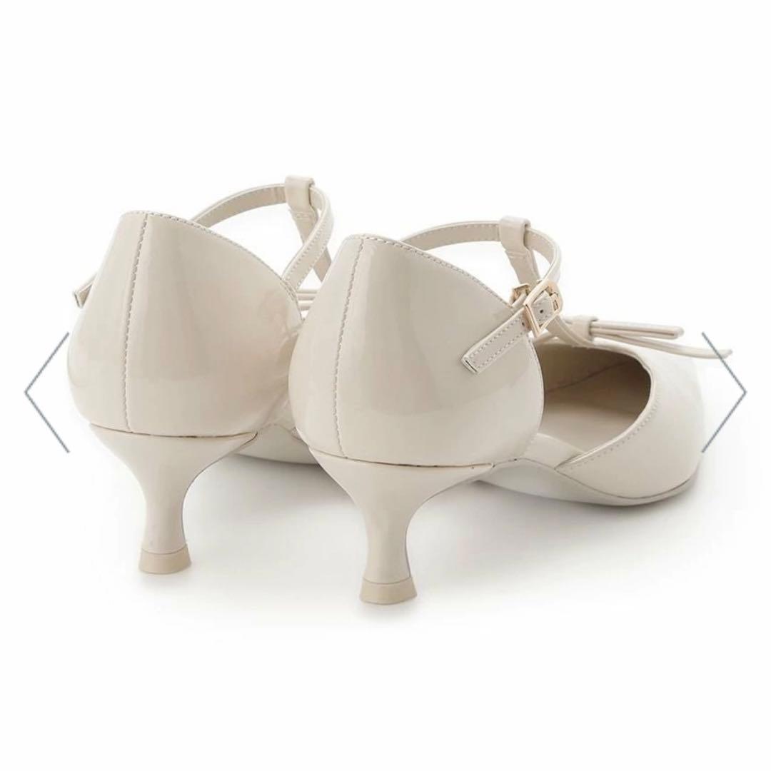 SNIDEL Tストラップリボンパンプス　シューズ