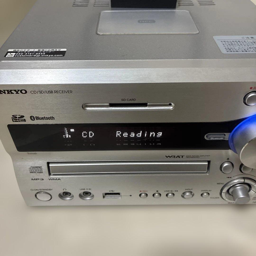 【ジャンクONKYO】NFR-9XS CD/SD/USBレシーバー　通電確認済