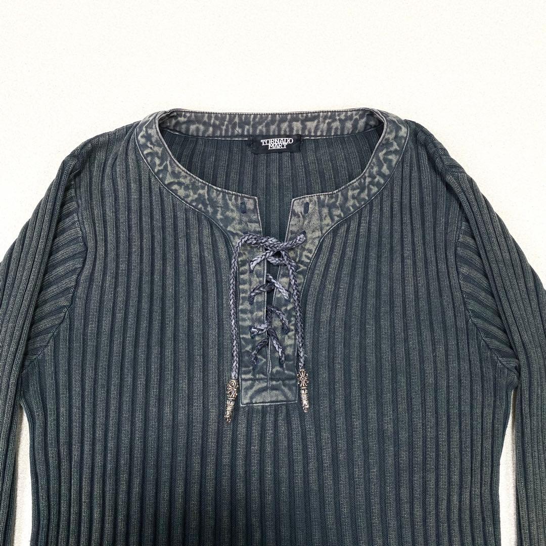 00s archive トルネードマート 長袖 リブロンT y2k グランジ