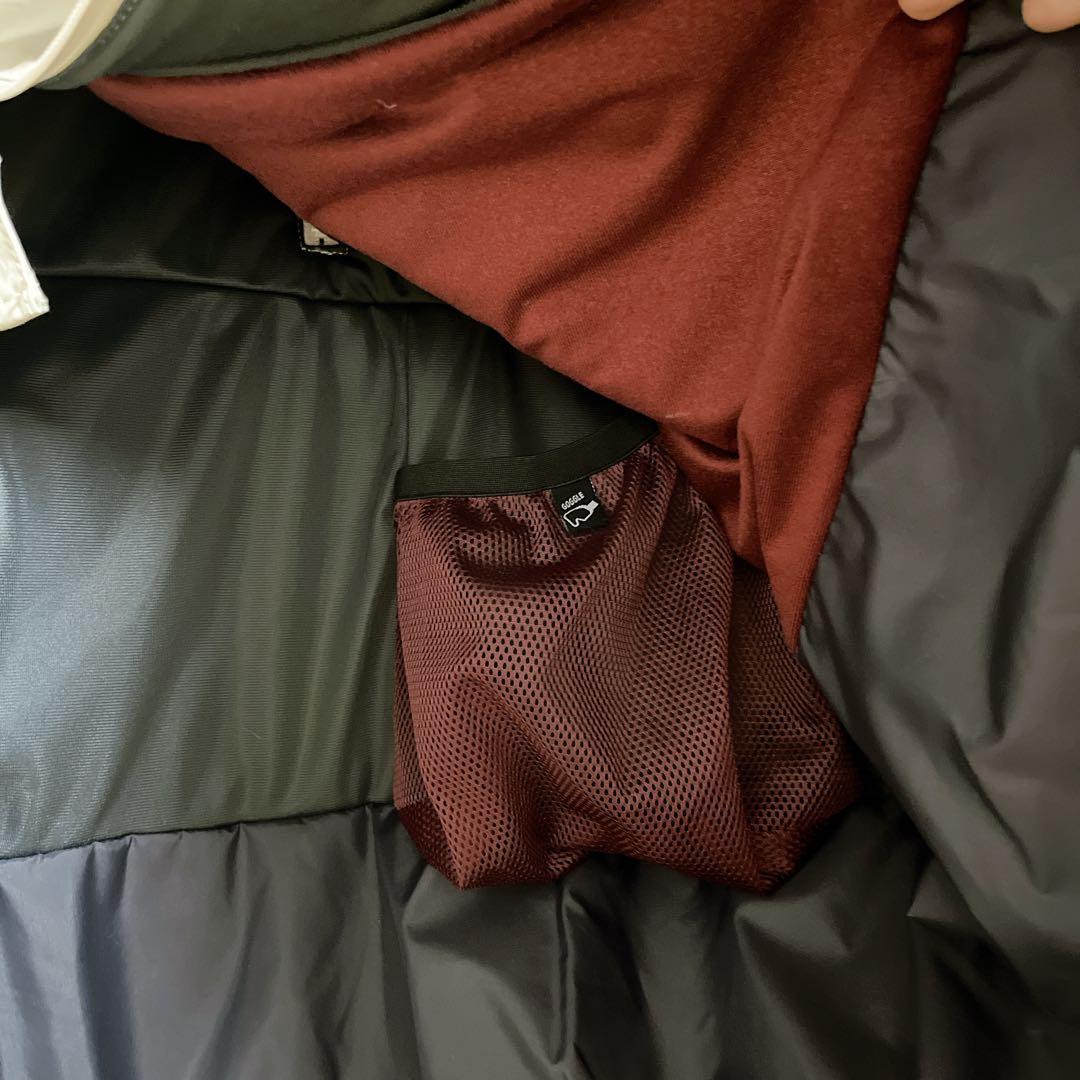 【美品】Mサイズ　スノーボードウェア　白　グリーン　上下セット ESTIVO