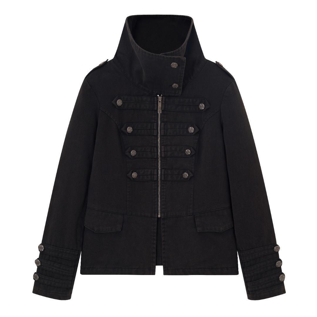 安 ナポレオンジャケット スリムライダースジャケット Y2K