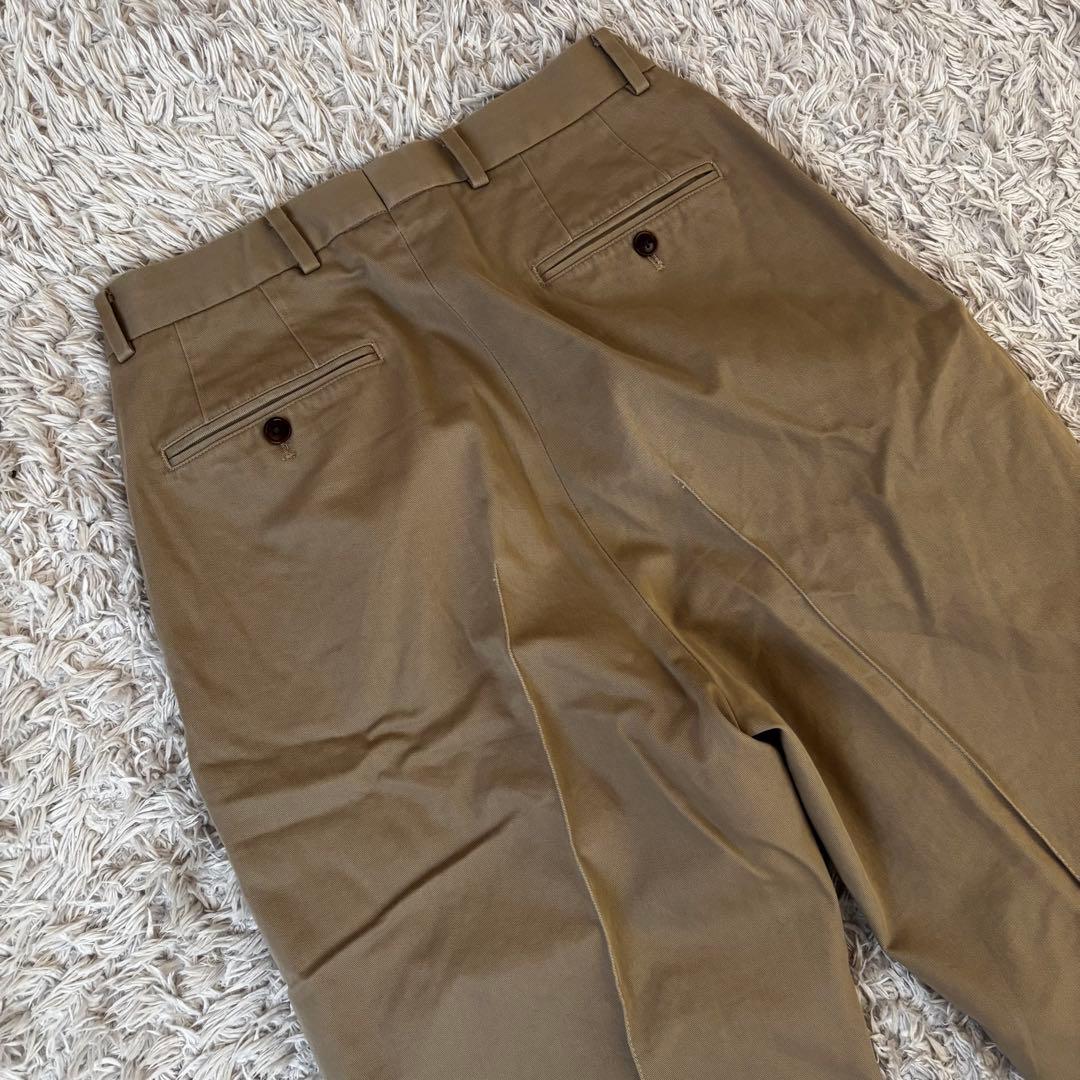 NEAT ニート コットンツータックワイドスラックス ジップフライ 44