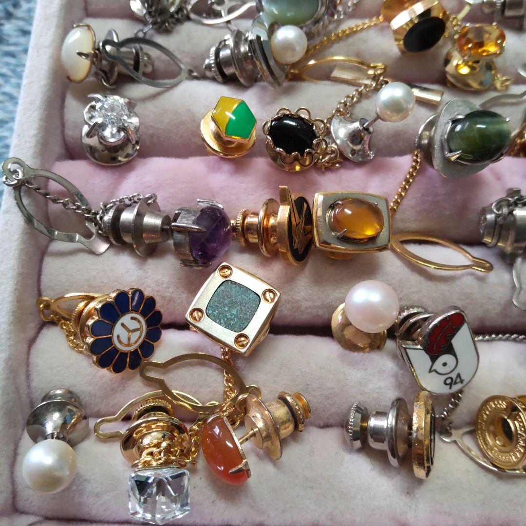 まとめ売りネクタイピン、カフス、ピンブローチ159点セット 大量