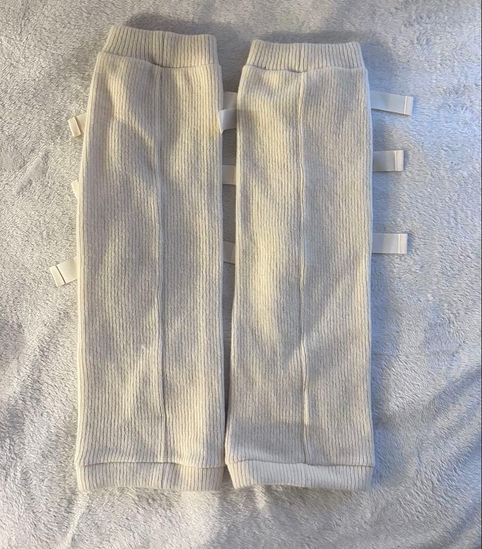 HEIHEI リボン レッグウォーマー バレエコア