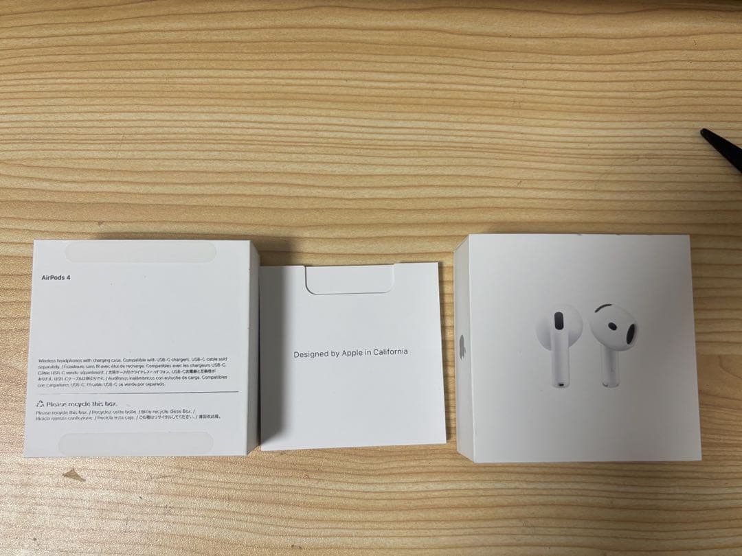 AirPods4 右耳なし 外箱付き 左イヤホン ケース付