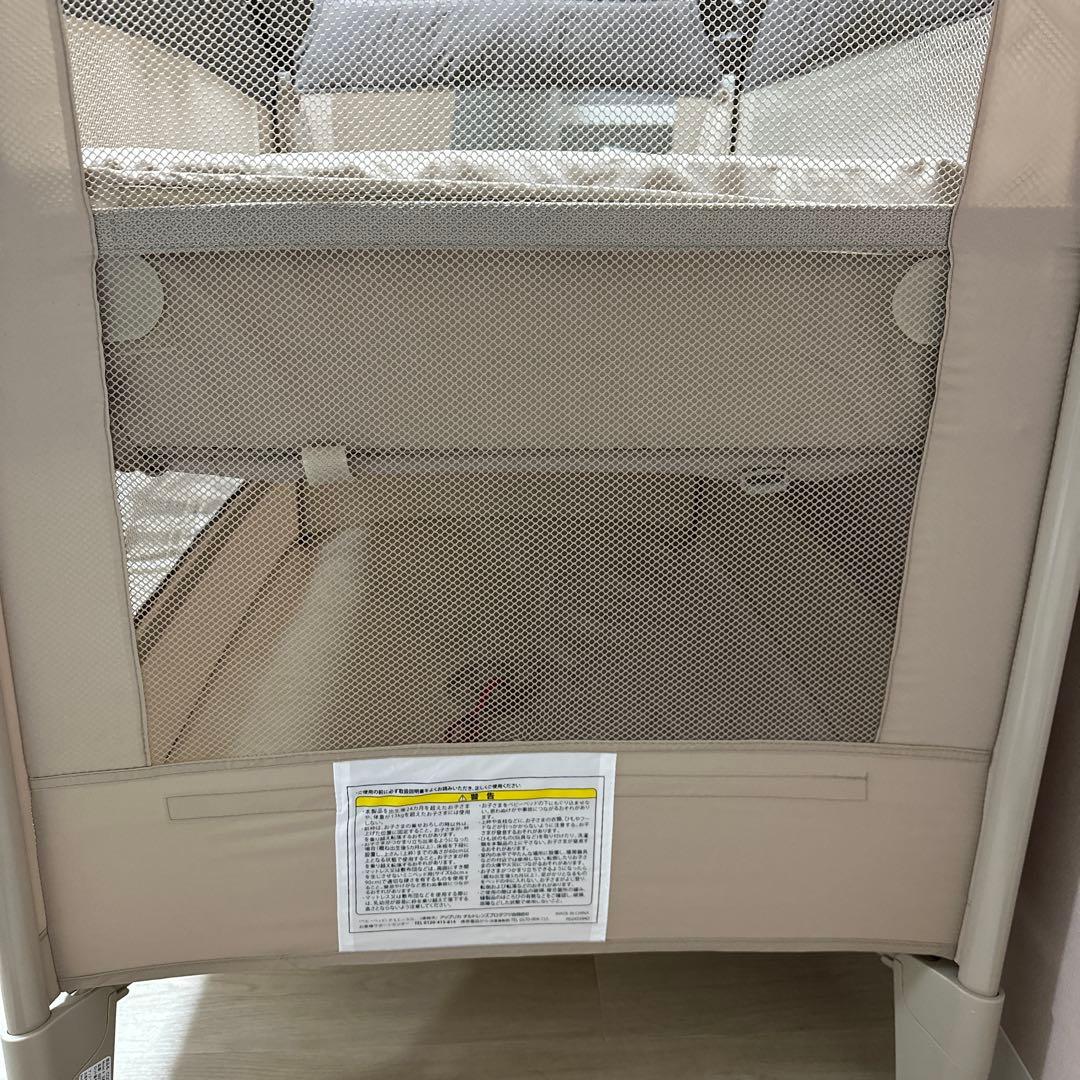 Aprica ココネルエアー ベビーベッド ブラウン 折りたたみ