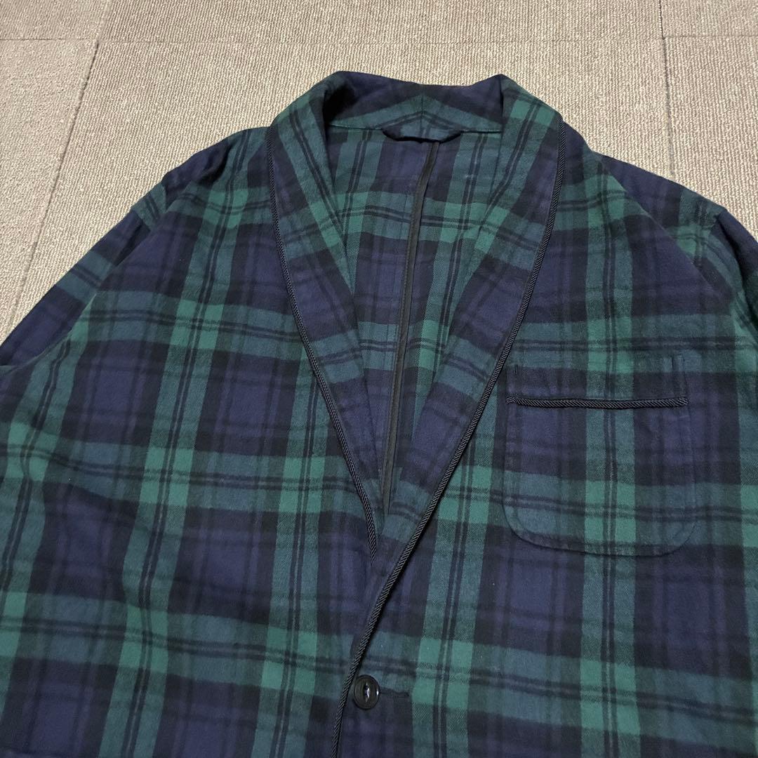 値下げ依頼ビームスプラス スモーキングジャケット 1ボタン L チェック