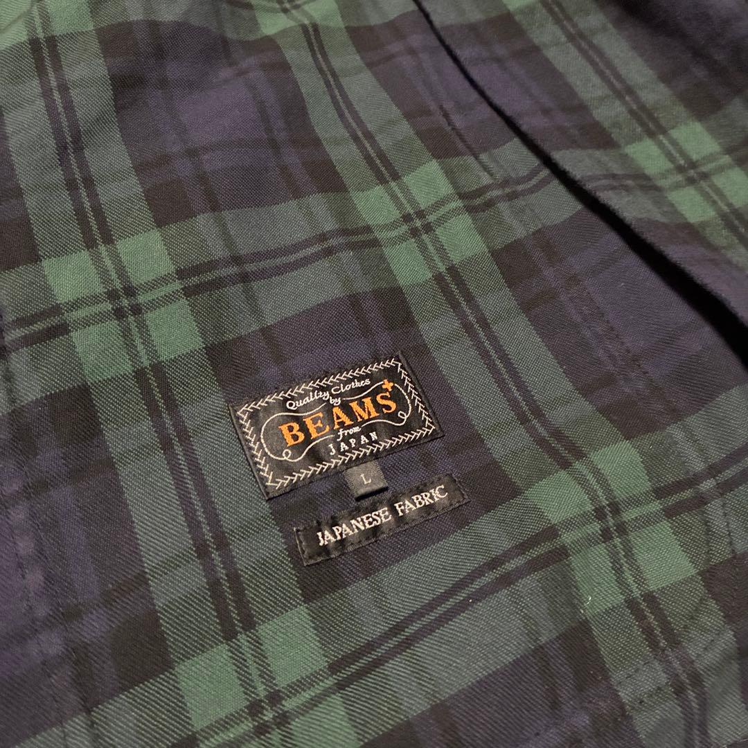 値下げ依頼ビームスプラス スモーキングジャケット 1ボタン L チェック