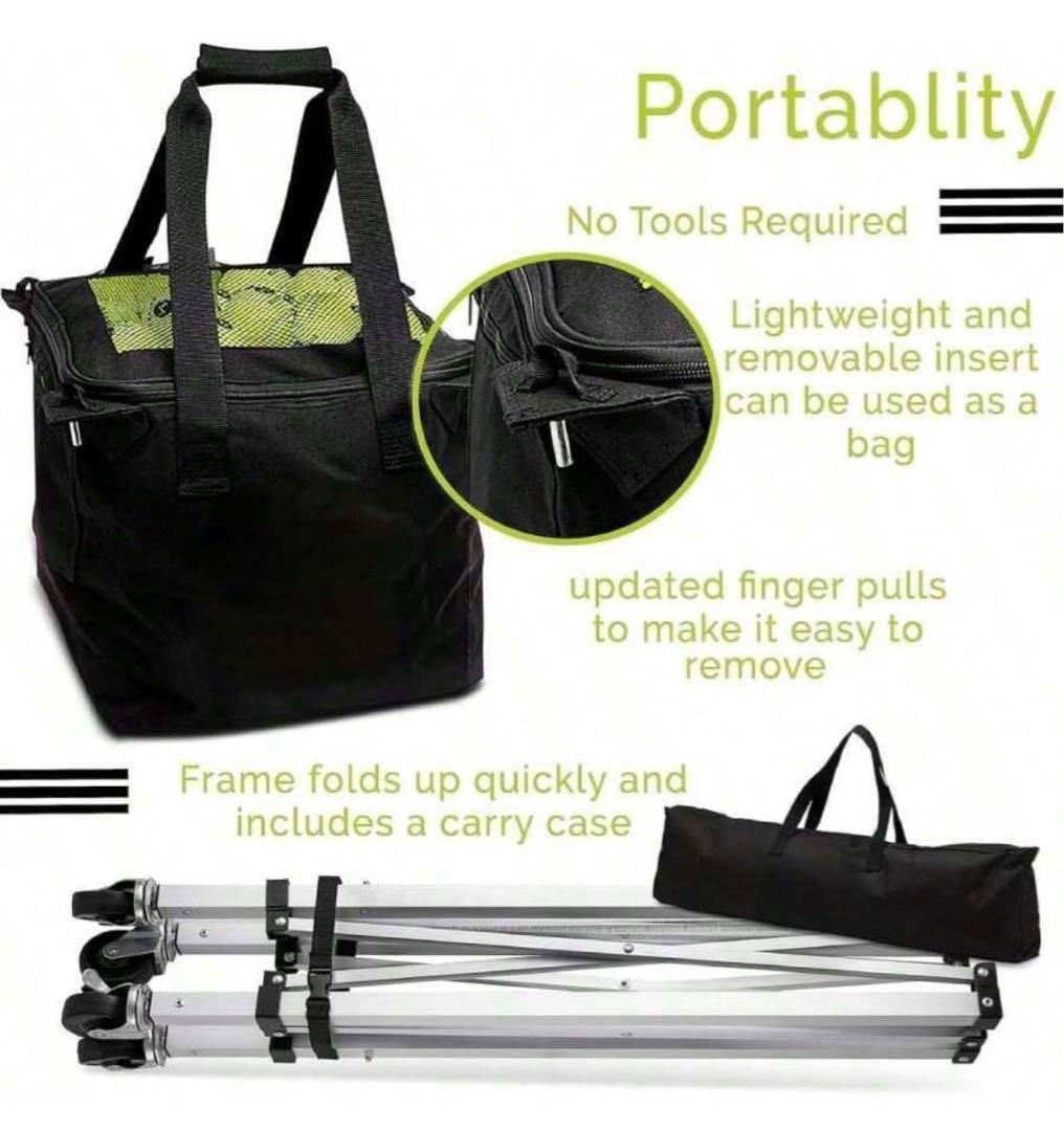 テニスバッグ 折りたたみ式テニスカート 車輪付き コンパクト 軽量