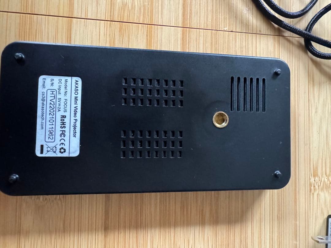 アカソー ミニビデオプロジェクター