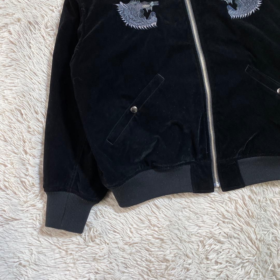 即完売品⭐︎ HARE×hxcyyd スーベニアブルゾン 虎 龍 刺繍 東洋 別珍