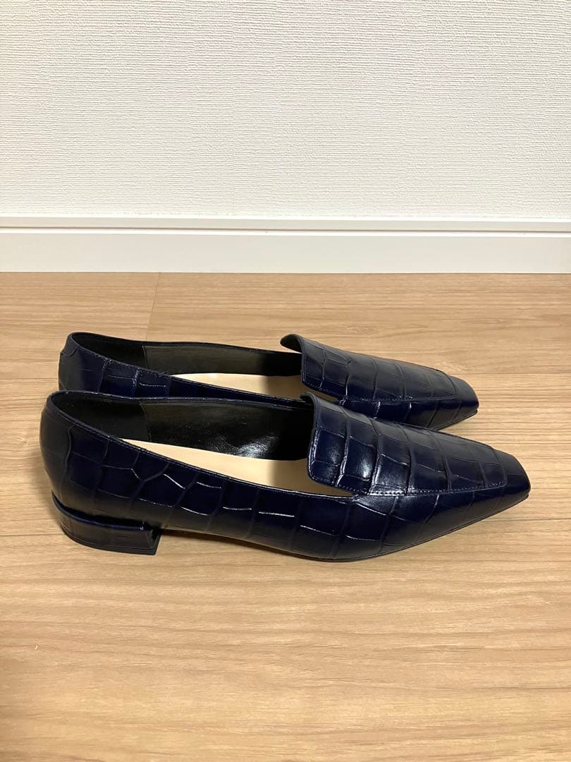 【新品未使用】FABIO RUSCONI ネイビー ローファー size38