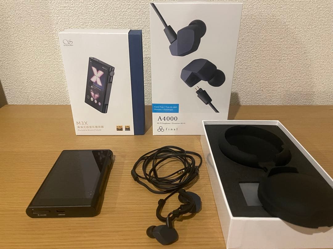 SHANLING M3X & A4000イヤホン