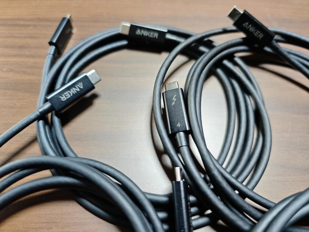 Anker USB-C ケーブル Thunderbolt 4 (4本セット)
