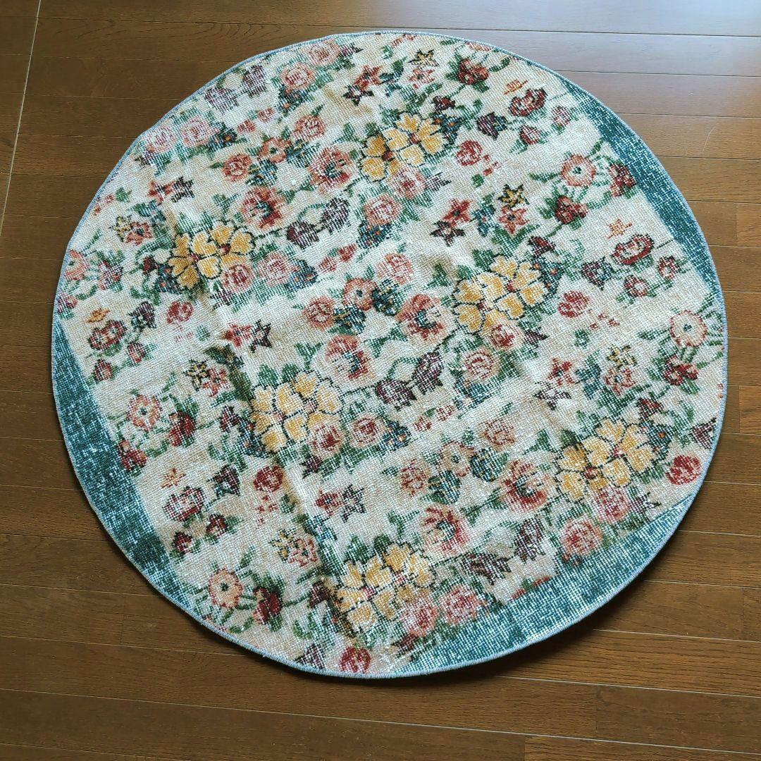 ＊ヴィンテージラグ トルコラグ ラウンドラグ Vintage rug 03＊