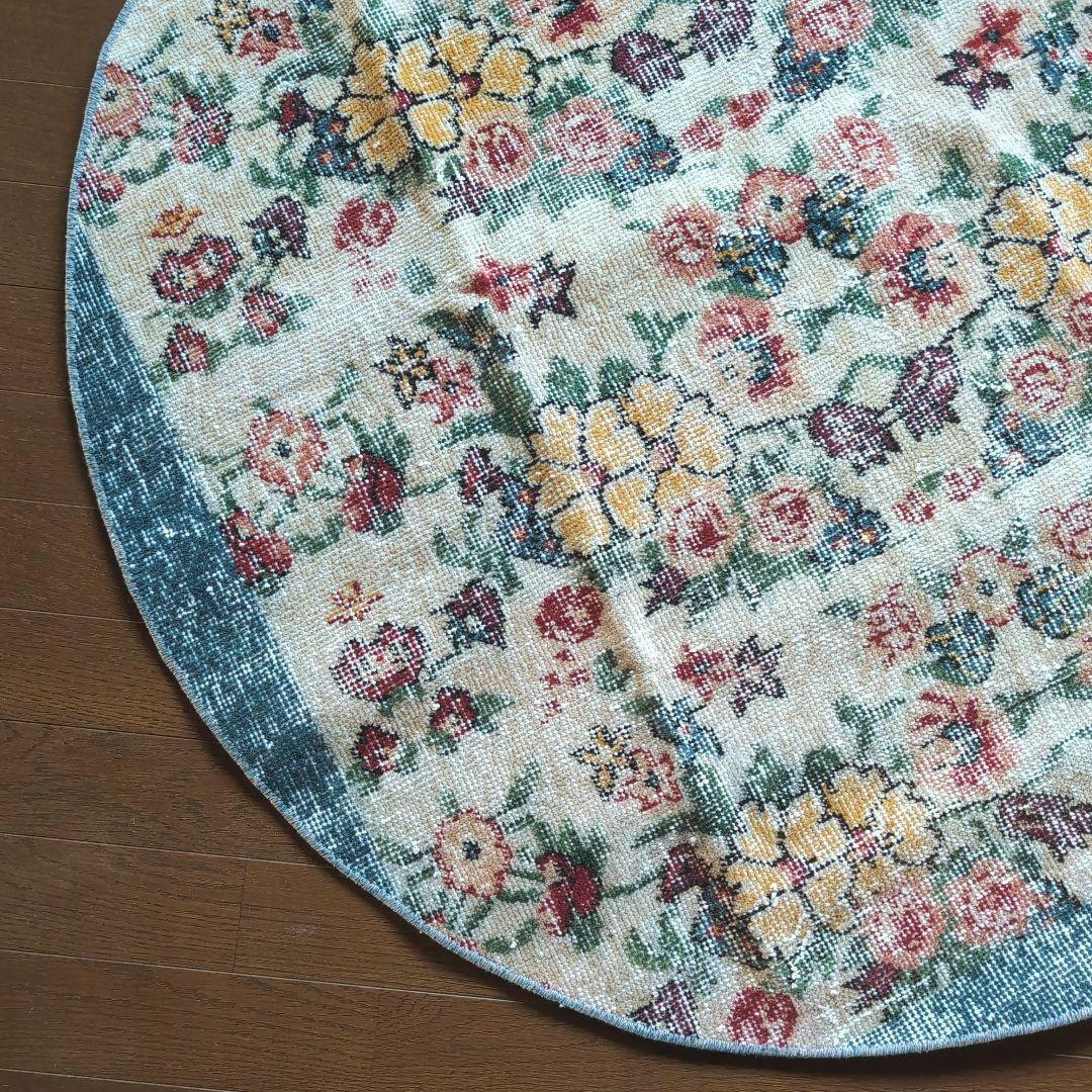 ＊ヴィンテージラグ トルコラグ ラウンドラグ Vintage rug 03＊