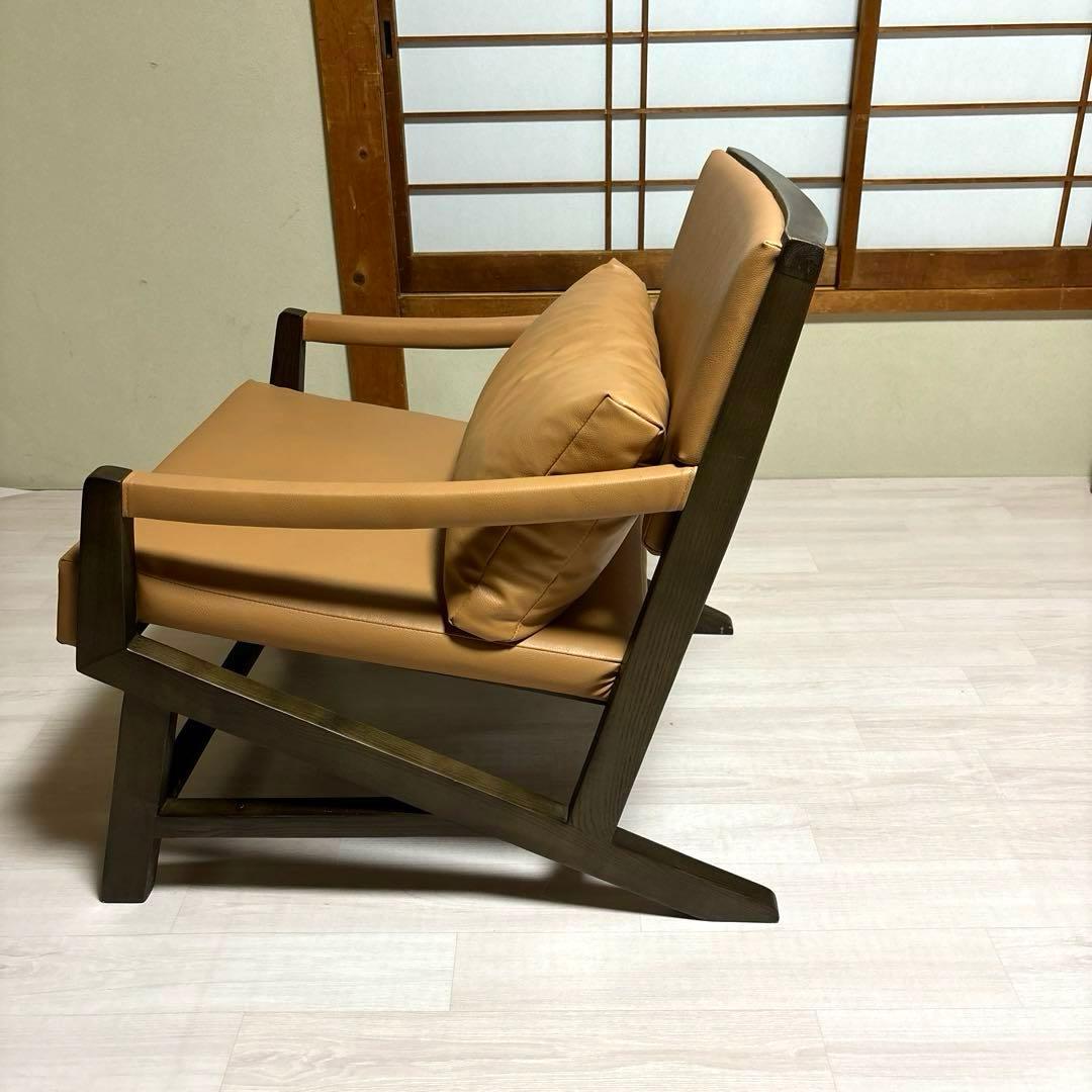 【専用商品となります】　　　　　　　　　NOCE アームソファ レザー ブラウン