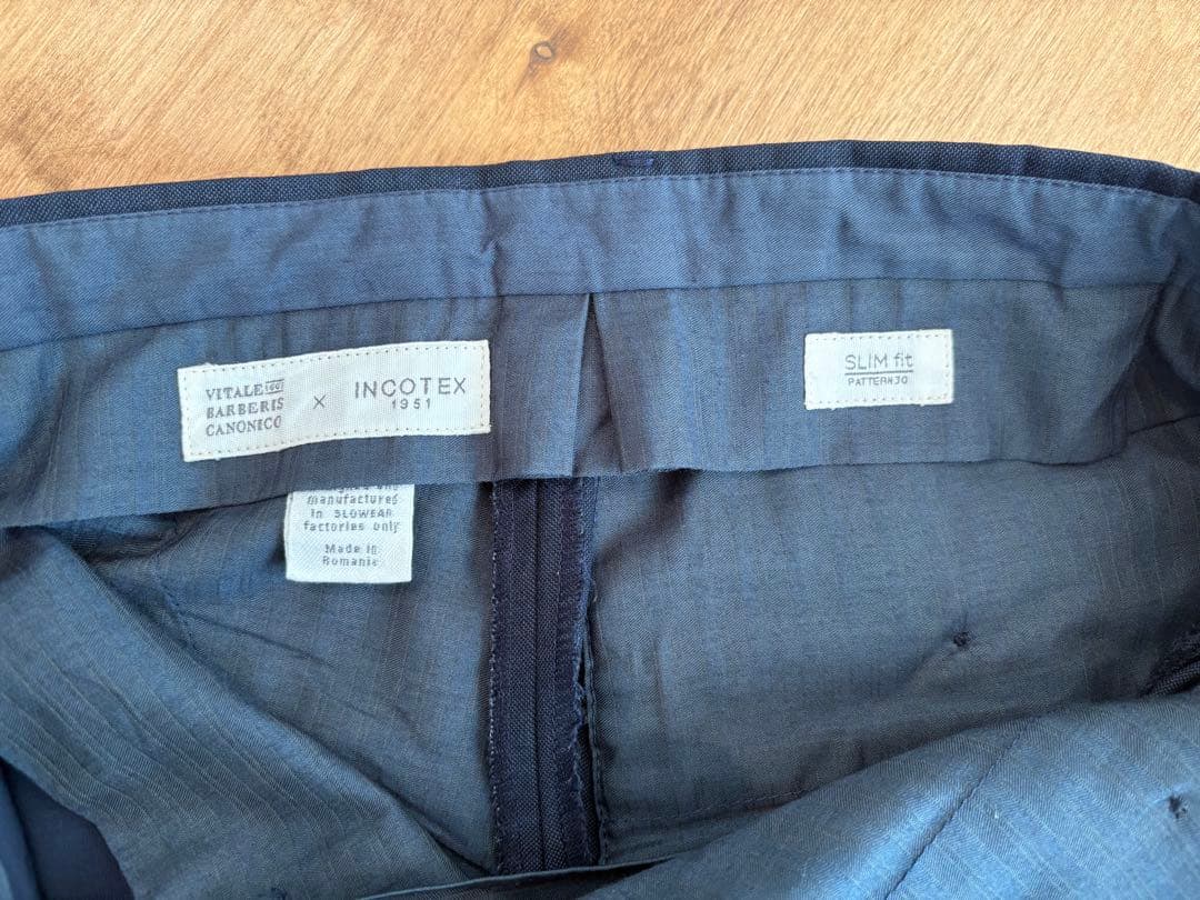 INCOTEX 46 ネイビー SUPER100’S