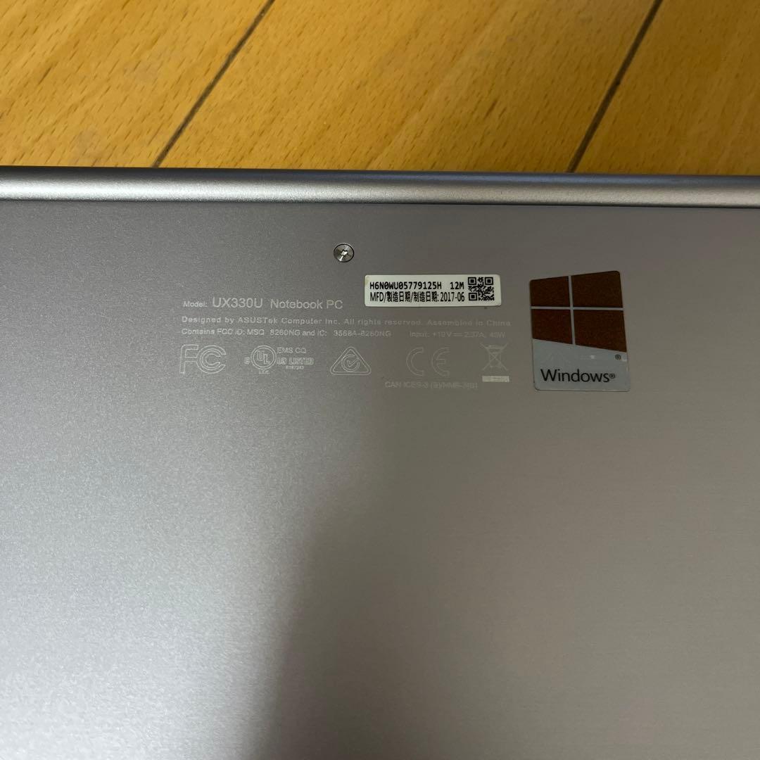 ASUS UX330U ノートパソコン　初期化済み
