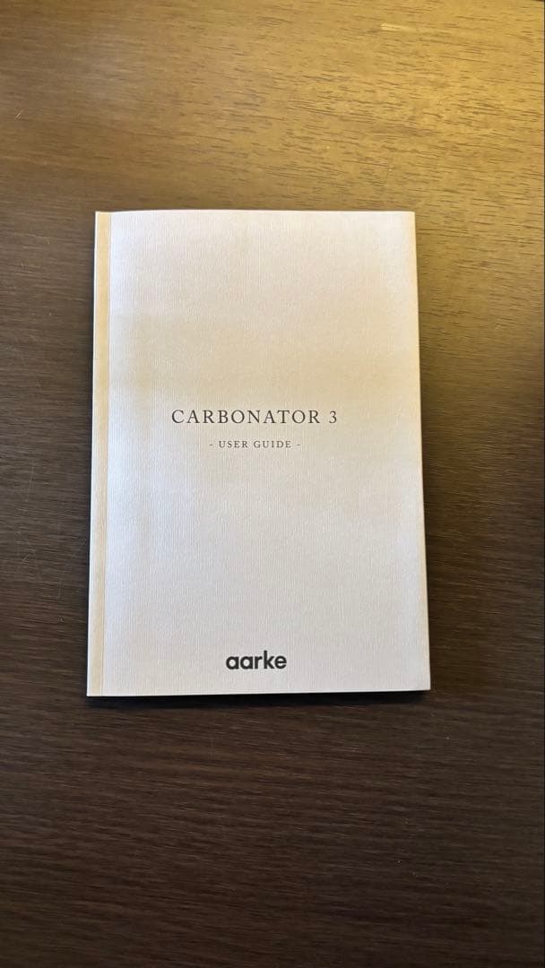 【美品】aarke 炭酸水メーカー マットブラック(専用ボトル付)