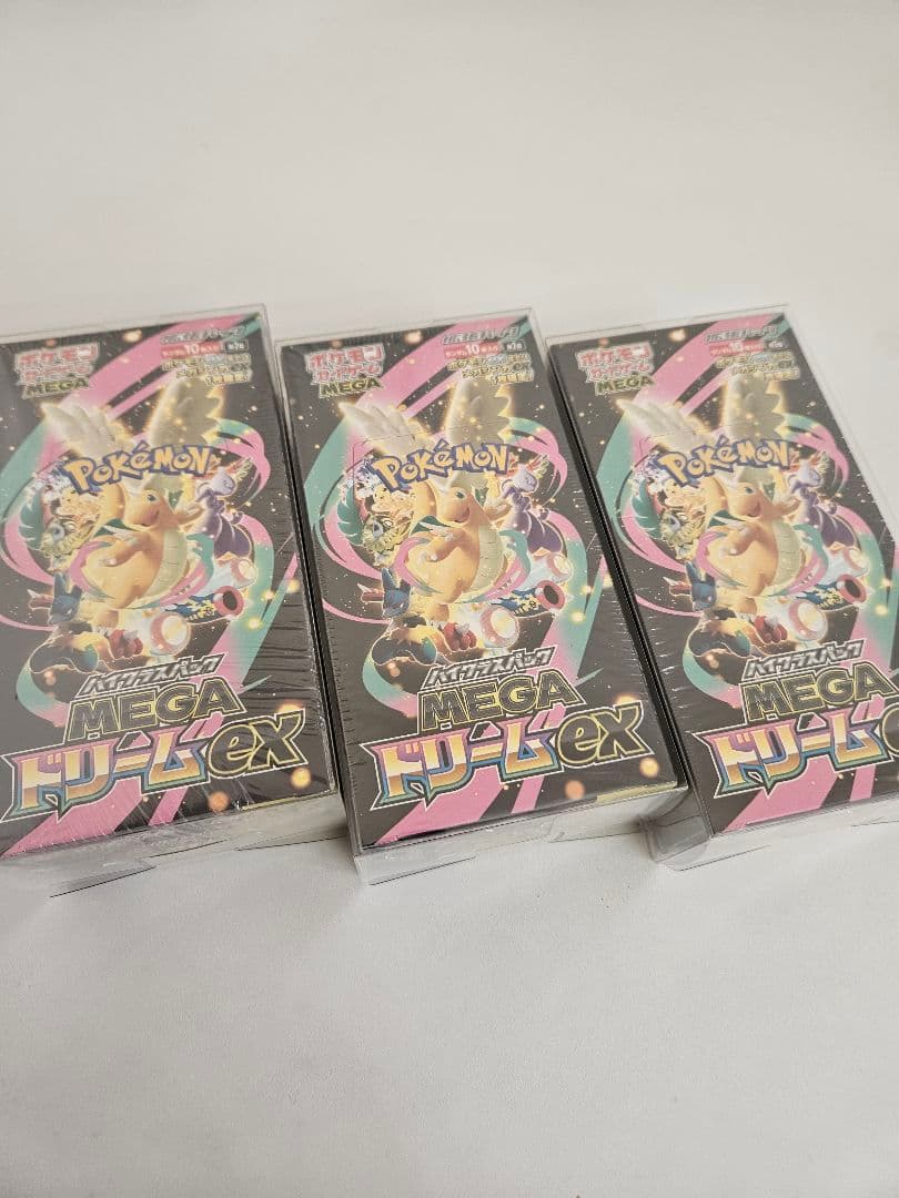ポケモンカードゲーム Mega ドリーム ex 3BOX シュリンク付き