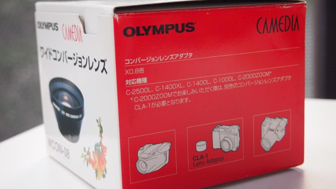 OLYMPUS WCON-08　ワイドコンバージョンレンズ CAMEDIA