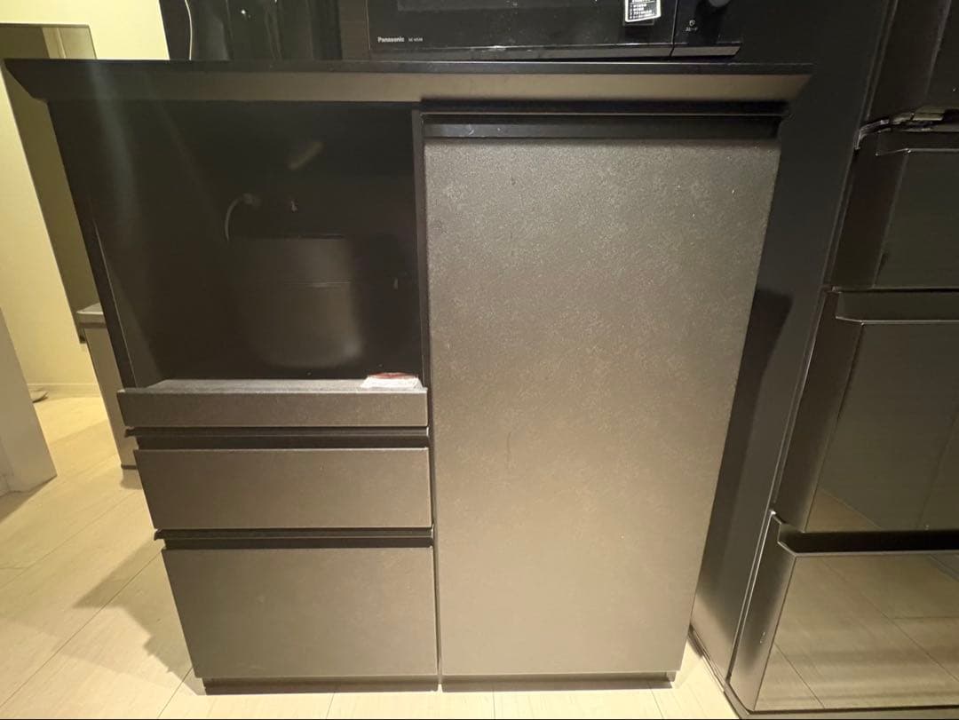 グレー カウンター 91cm幅　ニトリ　キッチンボード