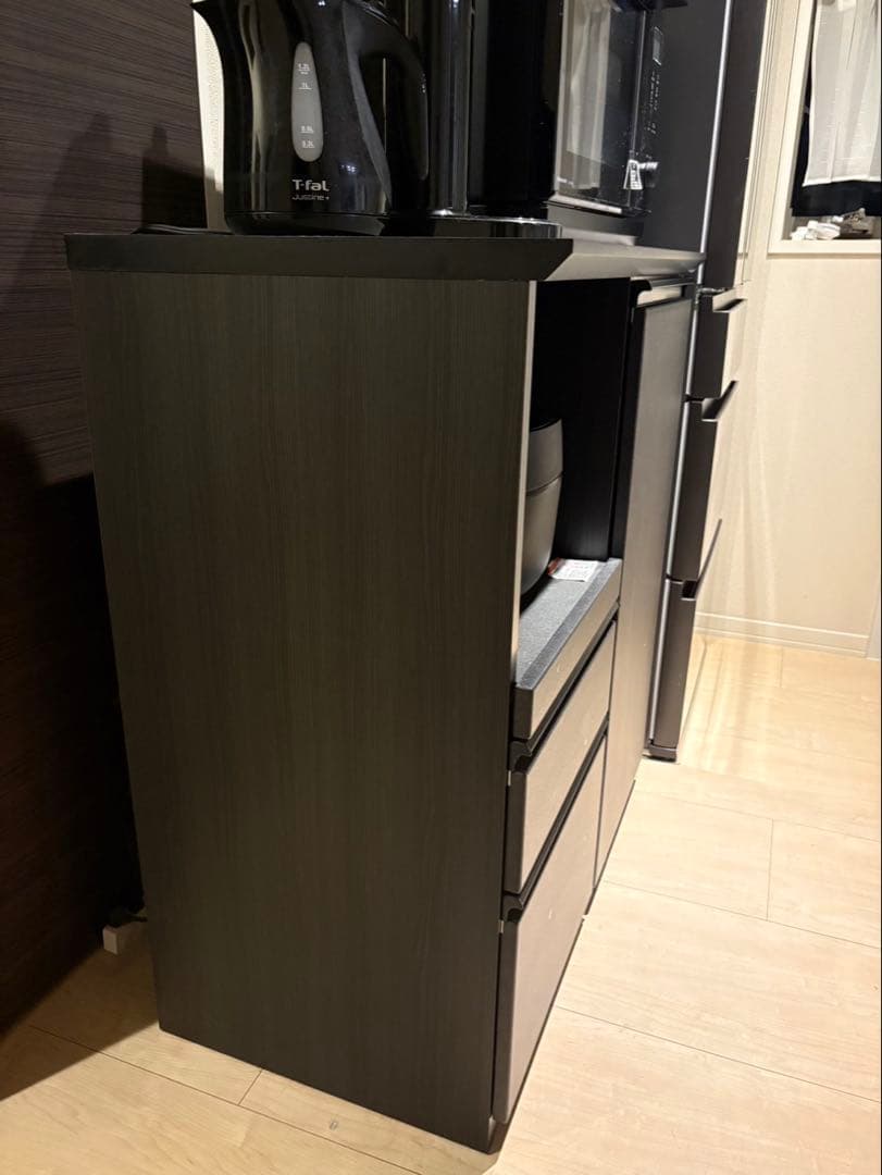 グレー カウンター 91cm幅　ニトリ　キッチンボード