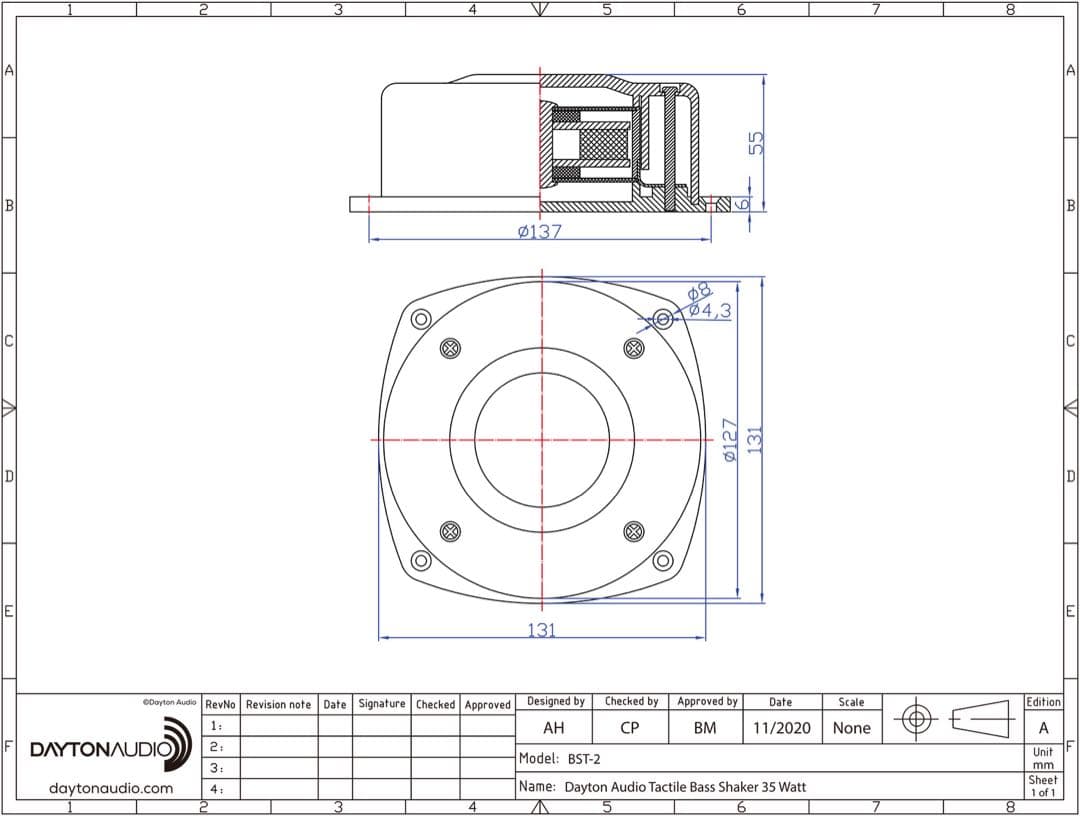 スピーカー・ウーファー dayton audio bst-2