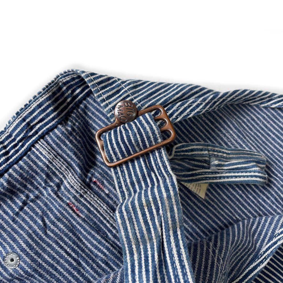 80’s 90’s BIG MAC USA製 オーバーオール ヒッコリー 46