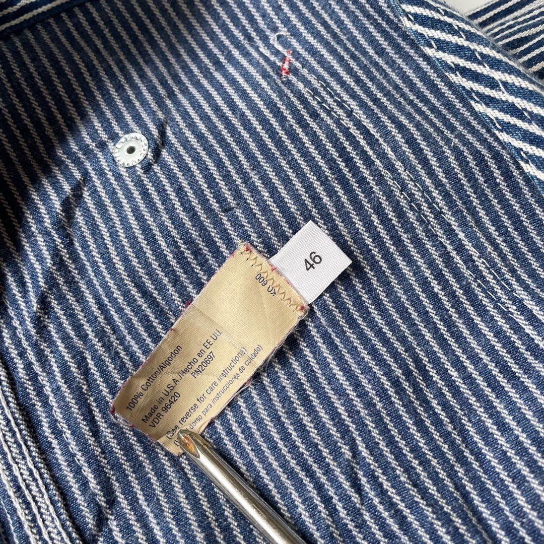 80’s 90’s BIG MAC USA製 オーバーオール ヒッコリー 46