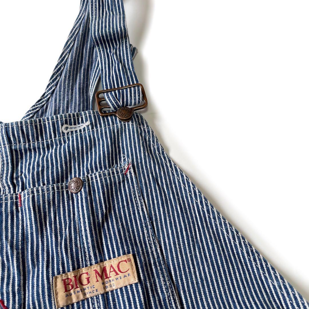 80’s 90’s BIG MAC USA製 オーバーオール ヒッコリー 46