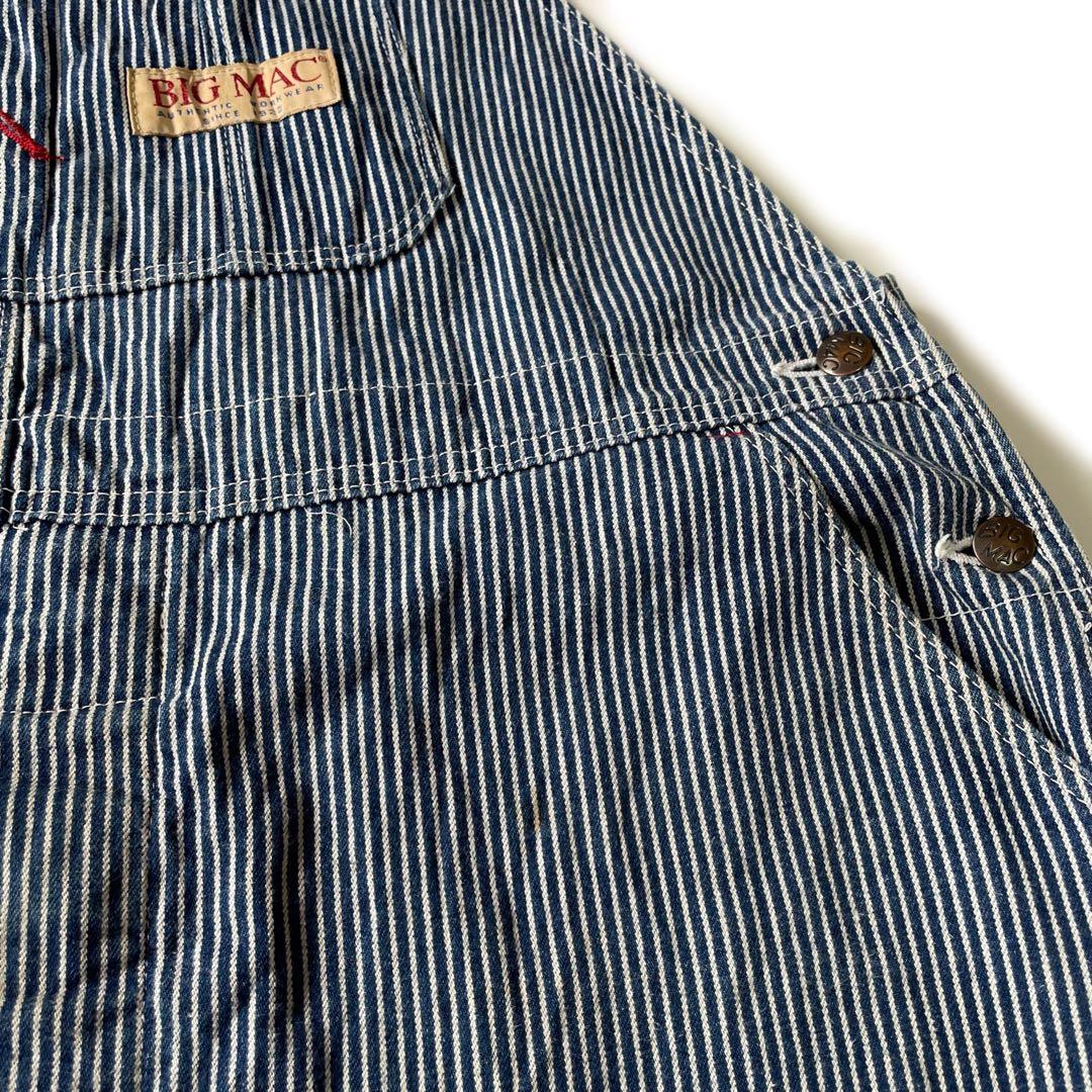 80’s 90’s BIG MAC USA製 オーバーオール ヒッコリー 46