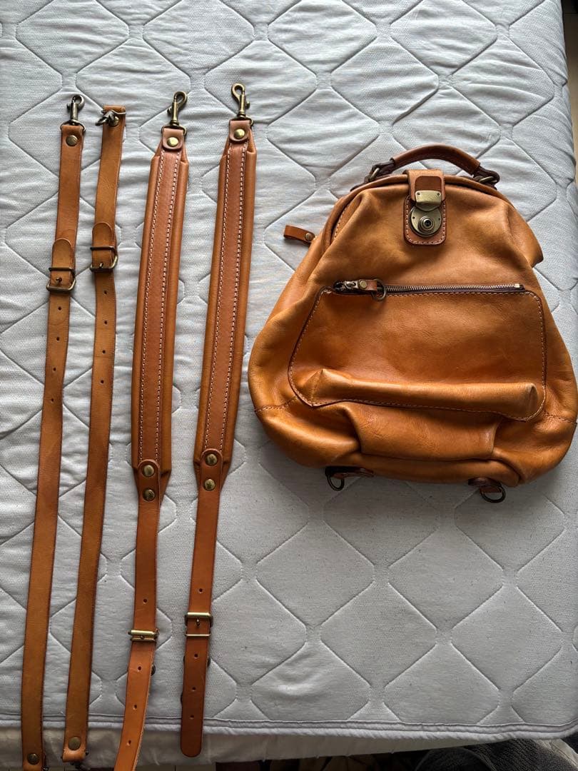 HERZ ヘルツ　わんぱくリュック　Ｓサイズ　キャメルブラウン