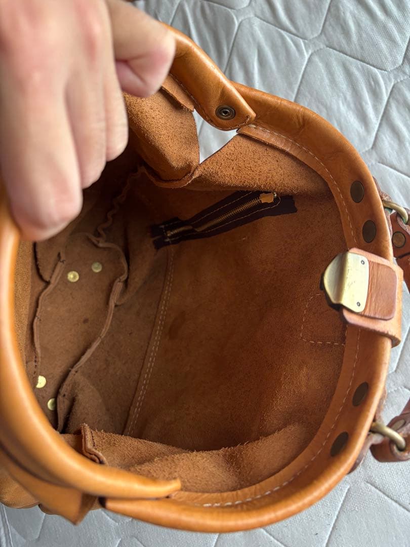 HERZ ヘルツ　わんぱくリュック　Ｓサイズ　キャメルブラウン