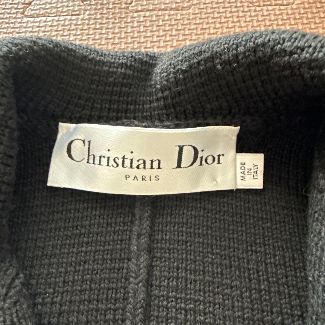 クリスチャンディオール　バージャケット　ニット黒36