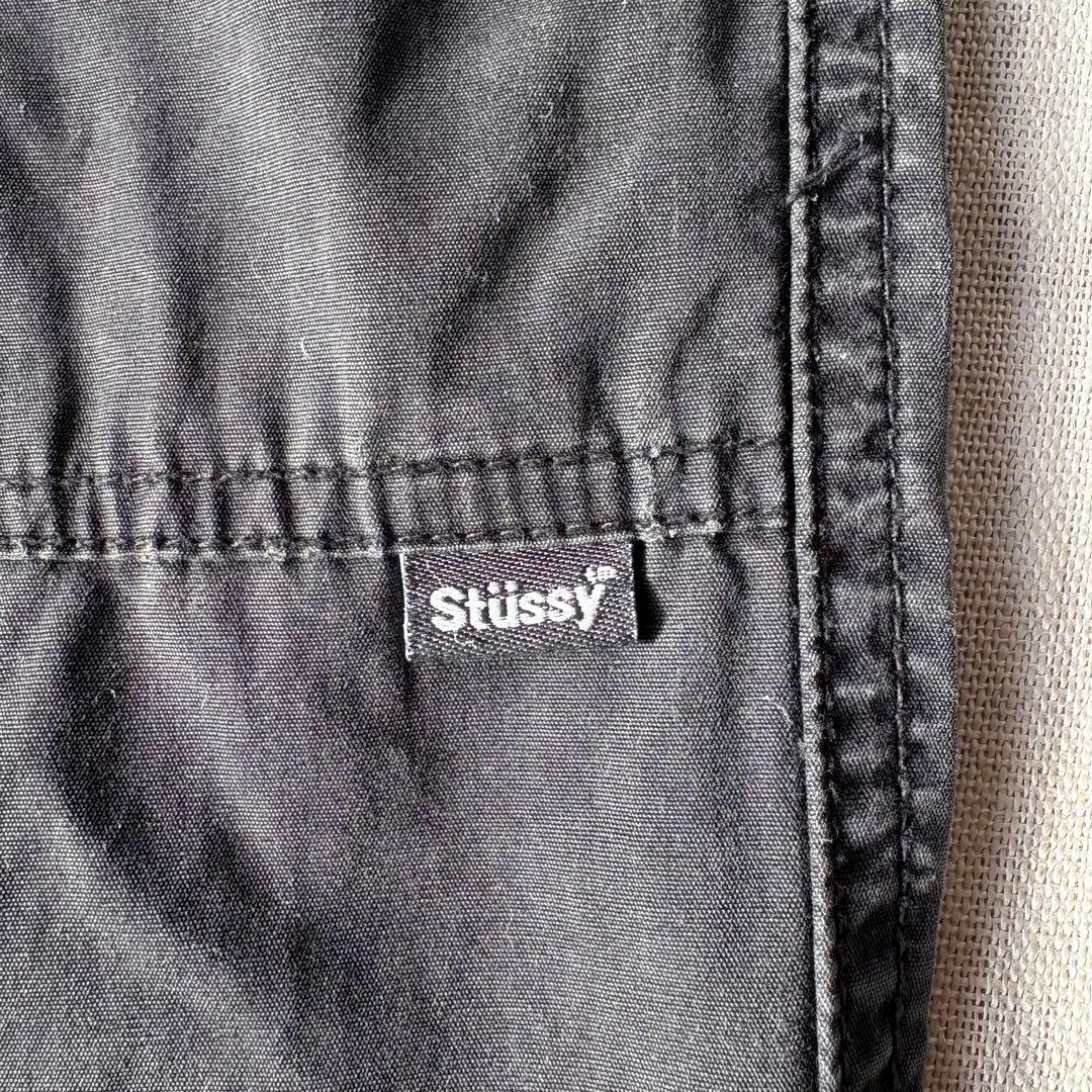 希少 OLD STUSSY y2k マルチジップ カーゴパンツ ブラック 32