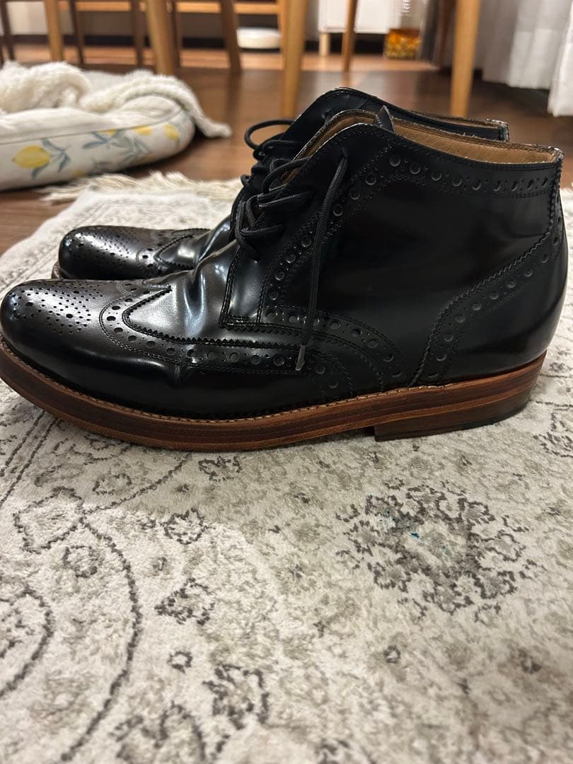 ジュンヤワタナベ × ハインリッヒディンケラッカー ウイングチップブーツ 革靴