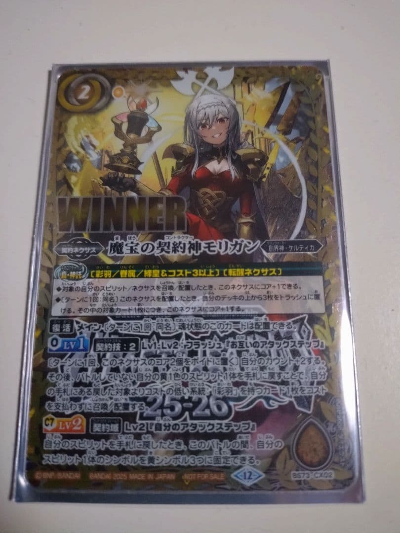 魔宝の契約神モリガン WINNER