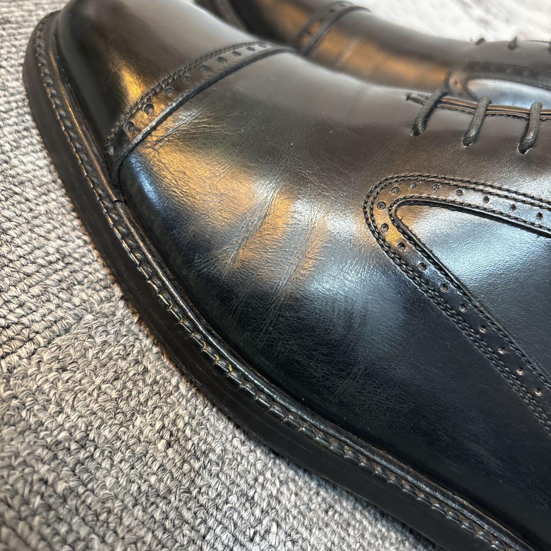 サルバトーレフェラガモ レザーシューズ ストレートチップ 黒 7.5