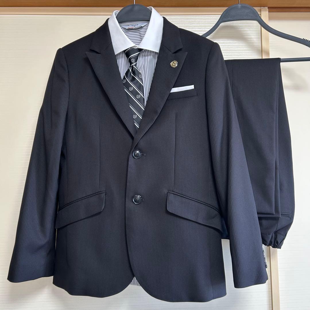 160 男児 スーツ セットWaltz by BEAMS DESIGN 黒