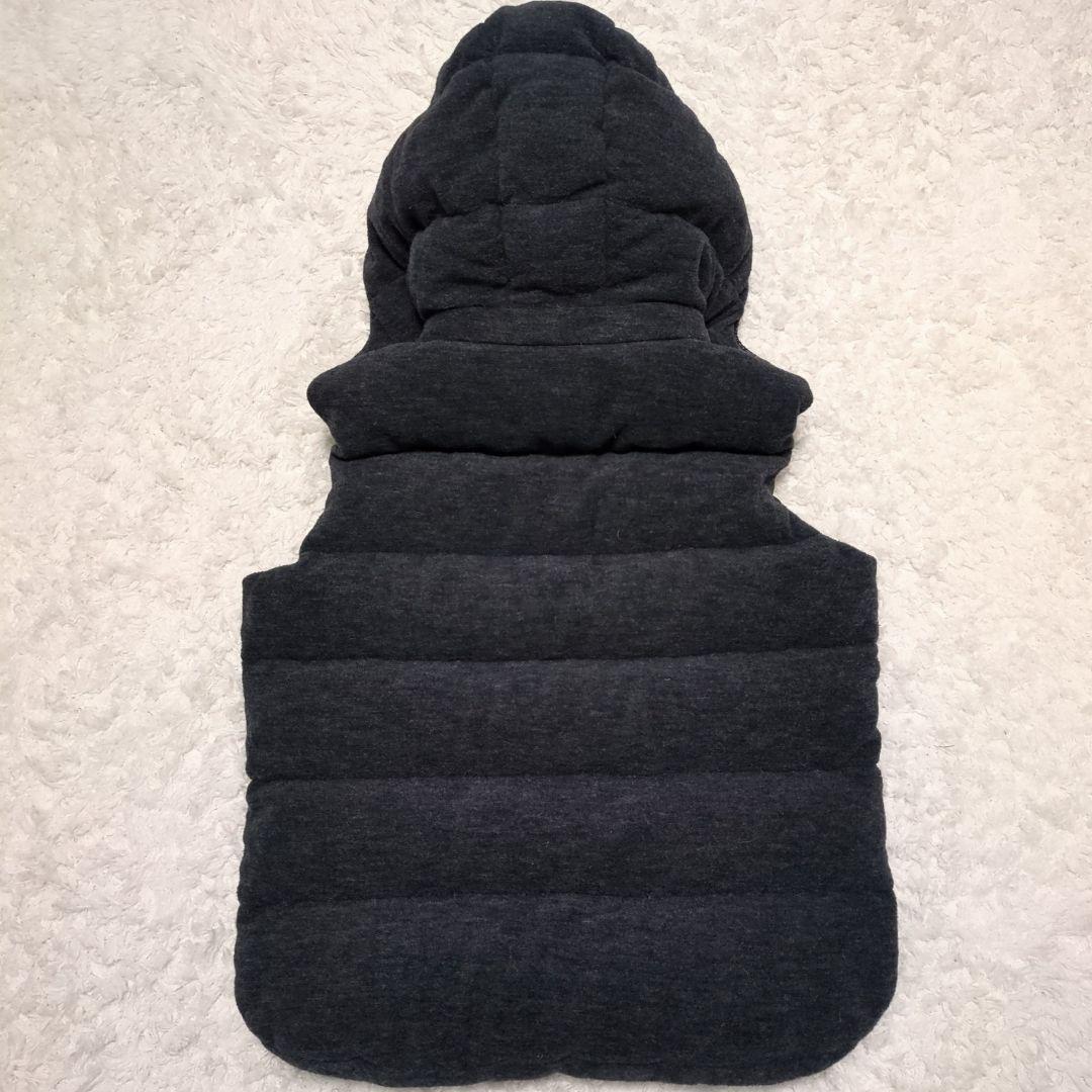 TATRAS♦VIRBIUS 2WAY ダウンベスト ロゴパッチ 灰 2