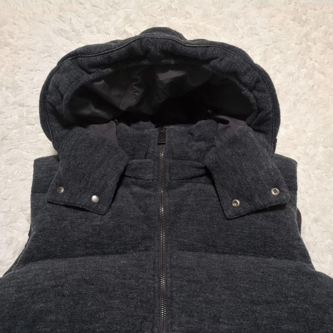 TATRAS♦VIRBIUS 2WAY ダウンベスト ロゴパッチ 灰 2