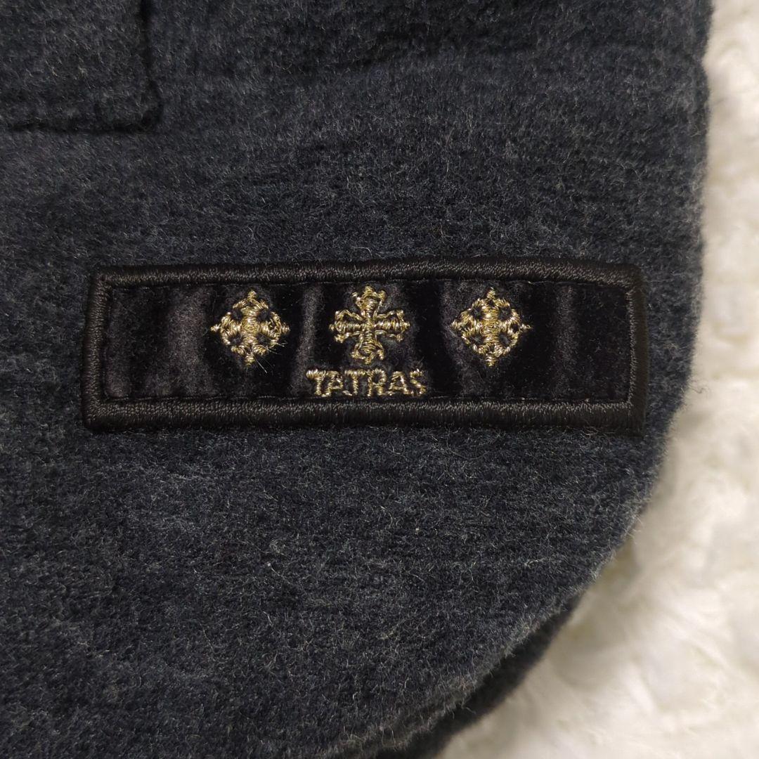 TATRAS♦VIRBIUS 2WAY ダウンベスト ロゴパッチ 灰 2