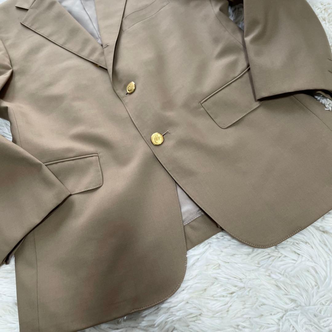 極美品✨ジェイプレス　テーラードジャケット　金ボタン　段返り　パイピング赤　M