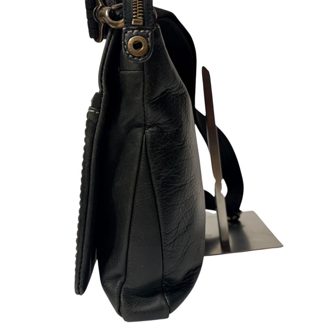 土屋鞄 プロータ ショルダーバッグ オールレザー ブラック