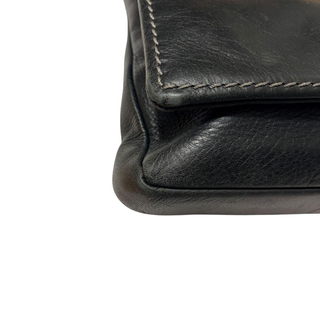 土屋鞄 プロータ ショルダーバッグ オールレザー ブラック