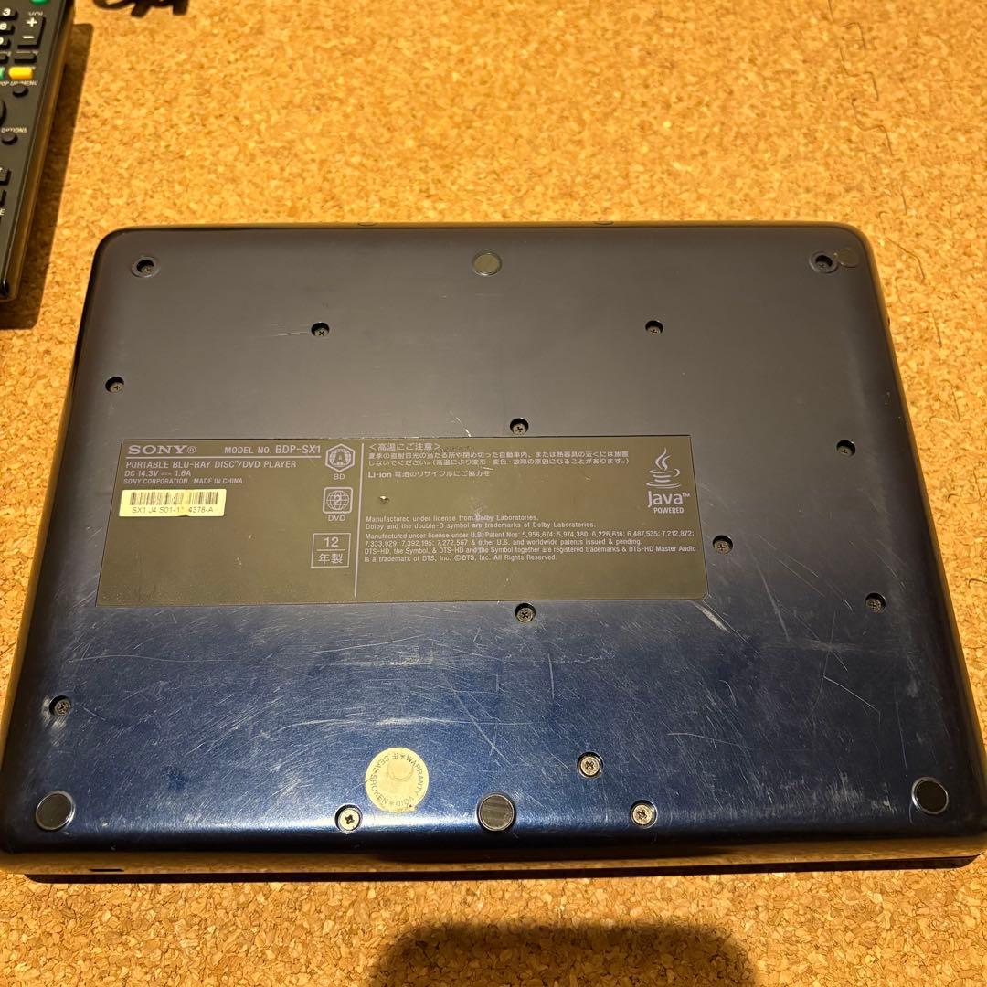 【良品】SONY BDP-SX1 Blu-ray DVD プレイヤー